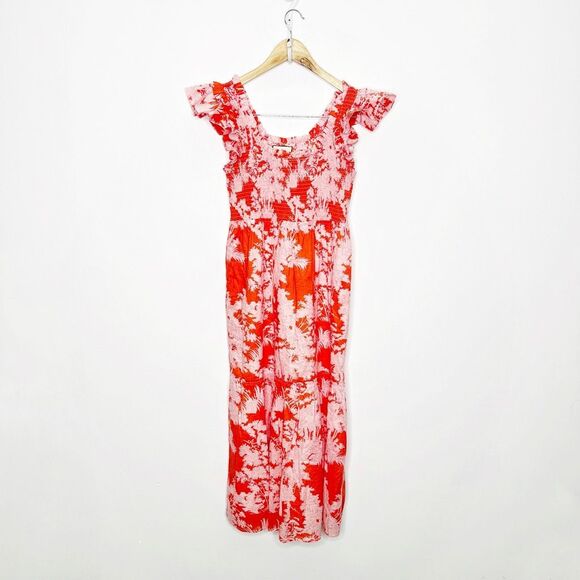 Tuckernuck Dresses & Skirts - Tuckernuck Scarlet Toile Mallie Dress midi smocked cotton a line womens medium M